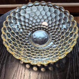 贝鲁斯 欧式水晶玻璃水果盘创意现代水晶糖果篮零食盘客厅干果盘大号
