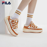 FILA 斐乐官方女鞋CARROT摩登板鞋萝卜鞋休闲运动鞋厚底鞋女 胡椒橙/白中白-OA 37.5