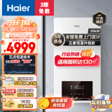 海尔（Haier）燃气壁挂炉天然气板换式采暖炉家用地暖供暖全屋热水洗浴智慧节能 五点恒温L1PB20-HJ7(T)U1