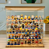 雷漫海贼王手办全套路飞索隆红发香克斯Q版公仔娜美桌面摆件生日礼物 55款海贼王(随机6个稀有款) 公仔+展示盒+灯