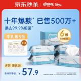 舒洁（Kleenex）羊驼湿厕纸家庭装80片*6包（480片）洁厕湿纸巾湿巾私处 擦去细菌