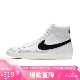 耐克NIKE板鞋高帮男经典BLAZER MID '77 VNTG运动鞋BQ6806-100白40