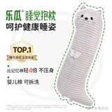乐瓜睡觉抱枕玩偶女生夹腿抱枕长条靠枕床上靠垫等身靠背垫可拆洗 特大号大肥猫-灰咖110*29*19cm