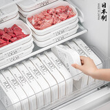 家の物语（KATEI STORY）日本进口冰箱冷冻分装盒保鲜盒冻肉收纳盒食品级水果盒冷藏收纳盒