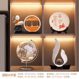 赟娅时来运转流沙画摆件客厅电视柜酒柜玄关轻奢高档高级装饰品办公室 【背靠金山4件套】石来运转摆件