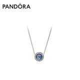 潘多拉（PANDORA）海洋之心项链套装深蓝色闪耀时尚风简约轻奢生日礼物送女友