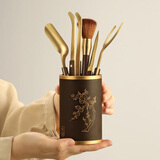 不拙茶道六君子电木套装茶具配件茶艺摆件钢制茶刀茶夹暗香茶具六君子