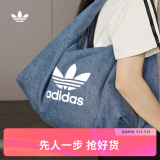adidas「云朵包」牛仔风大容量运动挎包女子阿迪达斯官方三叶草 制服蓝 NS