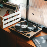 赛塔林（syitren）MANTY三代 黑胶唱片机 木质复古留声机  一体式胶片唱机 可调针压 动磁唱头 七夕情人节礼物