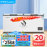 荣事达（Royalstar）冰柜商用大容量全冷冻卧式冰柜家用冷藏冷冻两用冷柜双温商用大冰柜冷冻柜展示柜 1088单温铜管 【一级能效 数显温控】