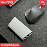 范罗士（Fellowes）鼠标垫护腕 人体工学腕托键盘托 笔记本电脑办公鼠标手枕碗托掌托 柔软无异味可水洗 护腕垫【魅影灰】摇摆跟随*告别鼠标手 人体工学