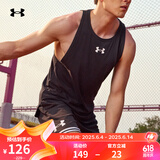 安德玛（UNDERARMOUR）春夏Baseline男子针织干爽篮球运动背心送爸爸1361901黑色005 L