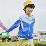 探路者（TOREAD）旗舰 儿童防晒衣男女中大童装夏季款防晒服外套皮肤衣 航海蓝 160