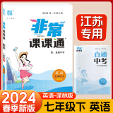 【自选】2024秋通城学典非常课课通七年级上册下册语文人教版数学苏教版英语译林版7年级初一上下册江苏专用非常课课通七年级 【24春】非常课课通七年级下册 英语译林版