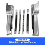 贝利尼适用于本田15-25奥德赛门槛条混动艾力绅迎宾踏板脚踏板装饰改装 奥德赛【前门+中门6片】银色黑标
