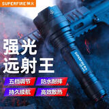 神火（SupFire） C8强光手电筒超亮长续航LED可充电户外家用远射小型便携应急灯 C8-XPE【5W】1节1500毫安电池