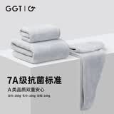 GGT日本抗菌毛巾浴巾干发帽三件套男女洗澡成人吸水速干家用 薄墨