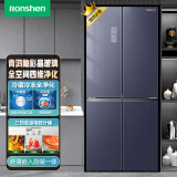 容声（Ronshen）【国潮青鸿系列】465升变频一级能效十字对开门四开门冰箱家用风冷玻璃BCD-465WD11FPC全空间净化