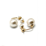 翡拉拉（fellala）「印象巴黎」施家珍珠耳钉轻奢气质耳环女耳饰生日礼盒节日礼物 印象巴黎基础版珍珠耳环（双颗母贝珍珠）