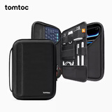 tomtoc iPad Pro收纳包11/12.9英寸平板电脑2024配件iPad包配件收纳键盘键盘Air6 13英寸B06 经典黑|10.9-11英寸 大容量收纳 抗摔防泼水