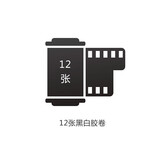 新佰彩色胶卷135规格C41冲洗胶片35mm彩色黑白颜色负片35毫米全新相纸 12张黑白胶卷