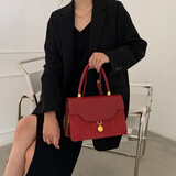 凰巣2025春夏七夕红色结婚包包新娘包女七夕情人节高级感日常可用年轻 复古手提包【酒红色】