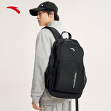 安踏（ANTA）运动双肩包男女夏季户外旅行包通勤学生书包电脑包商务防泼水背包 【商旅出行】基础黑 均码