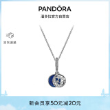 潘多拉（PANDORA）星海之辰项链套装蓝色珐琅工艺星空星月生日礼物送女友