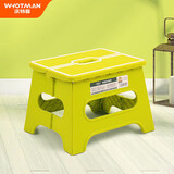 沃特曼(Whotman)折叠凳子加厚便携式钓鱼火车手提凳塑料马扎小板凳75153