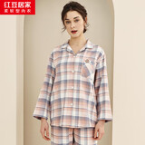 红豆居家秋冬季情侣睡衣磨毛加厚加大款中年复古风男士女士家居服套装 529/530 珊瑚粉 175/96A 