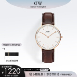 丹尼尔惠灵顿（DanielWellington）DW手表男女情侣表36mm时尚欧美表皮带石英腕表生日礼物DW00100039