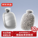 京东京造 暖暖造星球PVC注水袋1L  暖水袋暖宝宝热敷灌水暖手袋暖肚水袋