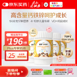 善存儿童维生素补钙镁锌铜d3补铁4-10岁复合维生素c维生素b咀嚼120粒
