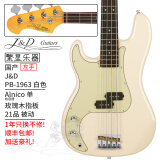 J&DGuitars电贝斯J&D PB-1963 JD孤独摇滚 左手贝司MV-JB60山田凉Jnd 1975 PB-1963 白色 玫瑰木 左手