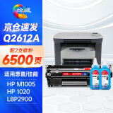 绘威适用惠普m1005硒鼓1020plus硒鼓Q2612A 12A 1020 1010 1018 1022 3050佳能LBP2900打印机易加粉硒鼓+碳粉套装