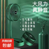 【京东物流】电风扇桌面风扇USB小风扇大风力迷你轻音小电扇家用卧室学生宿舍办公室台式桌面扇 伸缩风扇（直插无电池款无开关）