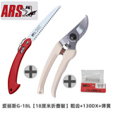 爱丽斯（ARS）日本爱丽斯剪枝剪刀进口修枝剪ARS 130DX果树剪刀 树剪剪子爱丽丝 130DX+弹簧+ARS折叠锯G18L粗齿