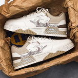 欧伦啄木鸟男鞋秋冬季新款港风运动休闲鞋潮流百搭鞋子男小众设计原创板鞋 卡其色 42