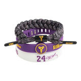 尚戈（SHANGGE）篮球手环硅胶可调节手环科比詹姆斯库里欧文手绳送男友生日礼物 科比 A款（3条装）