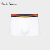 保罗史密斯（paul smith）男士PS舒适款平角内裤 白色 L 【送男友礼物】