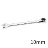 伊莱科（ELECALL）固定头棘轮扳手 10mm 快速开口两用梅花扳手省力家用工业ET090110