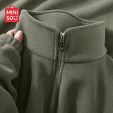 名创优品（MINISO）奥粒绒外套男冬季防寒保暖上衣男士加绒加厚内胆夹克 棕榈绿 XL