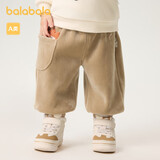 巴拉巴拉婴儿裤子2024宝宝秋冬男女童长裤卫裤天鹅绒时尚洋气208424108225