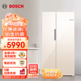 博世（BOSCH ）【超薄玻璃门】500升风冷无霜变频嵌入式双开对开门冰箱 家用超薄 以旧换新 KXN50S68TI