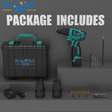 湛耀手电钻充电式锂电钻家用枪电动螺丝刀工具无线电转起子电批 无刷16V（4电芯/双电池）