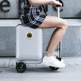 爱尔威（Airwheel）爱尔威电动行李箱可骑行智能拉杆箱代步车电动男女旅行箱骑行箱 SE3S青春版银色
