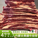 YANLIXI内蒙古黄膘牛排草原黄彪牛肋排肥而不腻纯肋排四肋牛肉烧烤火锅 黄膘牛排10斤
