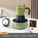 Mongdio双阀摩卡壶套装礼盒三代摩卡壶意式浓缩萃取煮咖啡壶节日送礼