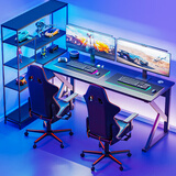 雅美乐书房电竞游戏桌电脑桌台式 简约学习桌家用简易书桌1.6米