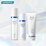 卓沿（SKIN ADVANCED）屈臣氏白金舒润系列  面部护肤品套装敏肌适用 洁面乳100ml+啫喱150ml+乳液50ml